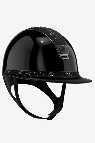 2.0 Glossy Miss Shield Jewel Swarovski + Crystal Blazon + name Black