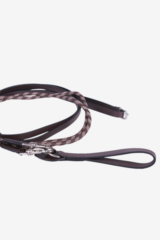 Rênes allemandes de luxe en cuir marron