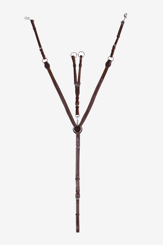Fortøj med luksus-syninger mørkebrun