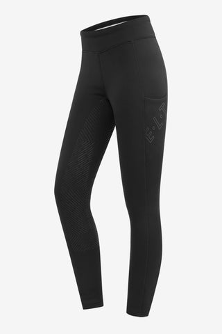 Rica Fleeceforede Ridetights Full Grip Sort
