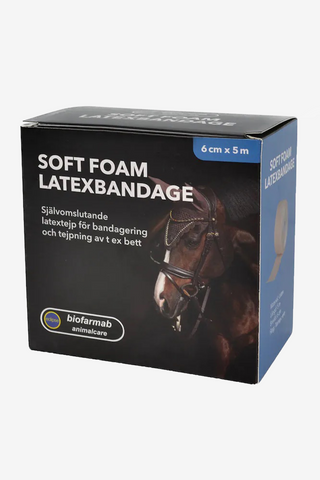 Blød skum latexbandage 6cm x 5m