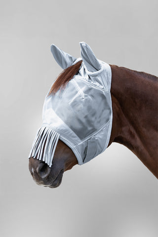 PREM Flughuva med Öron och Nosfrans Silver