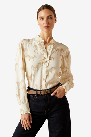 Blouse Cricklade Imprimé Cheval