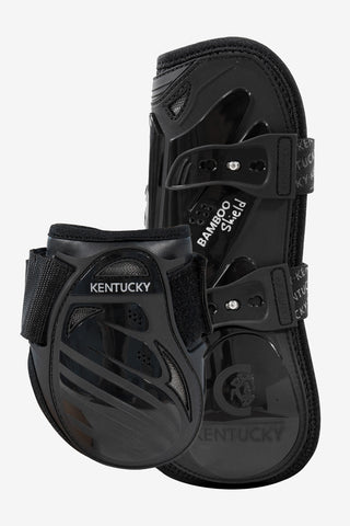 Benskydd Bamboo Set Svart