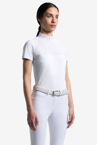 Polo de concours Perforé Blanc