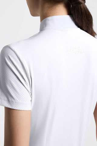 Polo de concours Perforé Blanc