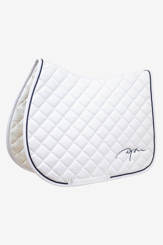 Diamond Jumping Saddle Pad White