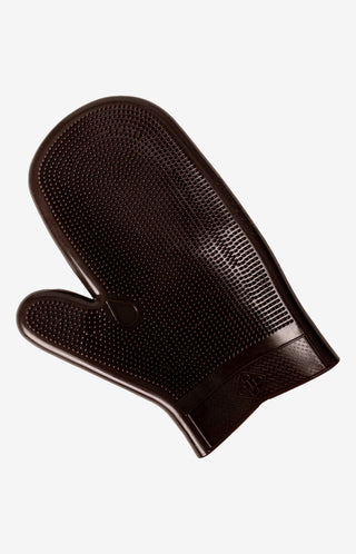 Grooming Deluxe Rubber Groominghandschoen Bruin