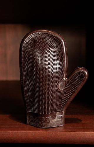 Grooming Deluxe Rubber Groominghandschoen Bruin