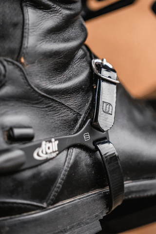 Sporenriemen Glossy Biothane Schwarz