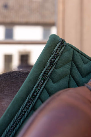 Jumping Saddle Pad Velvet Mini Pearls