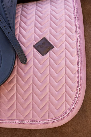 Dressurunderlag Velvet Mini Pearls Old Rose