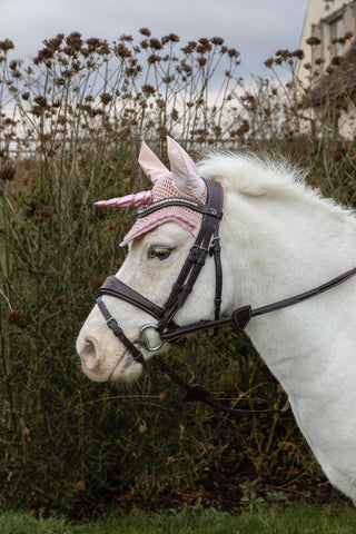 Bonnet Wellington Licorne Pailleté Rose Clair