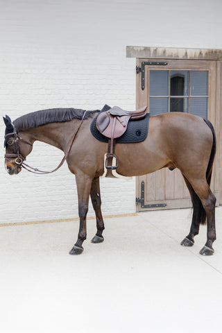 3D Logo Saddle Pad Black