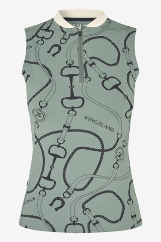 Kingsland KLLarissa Ærmeløs Træningstrøje Green Agave
