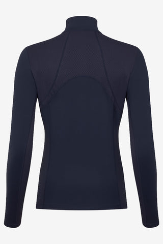 Mia Mesh Langarm-Top Navy