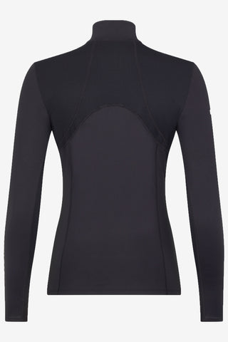 Mia Mesh Långärmad Topp Svart