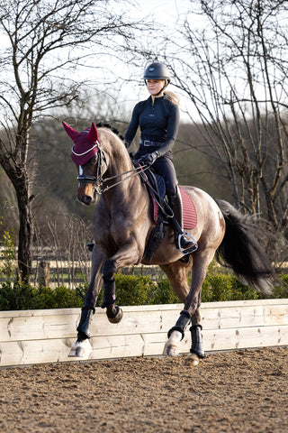 Mia Mesh Långärmad Topp Svart