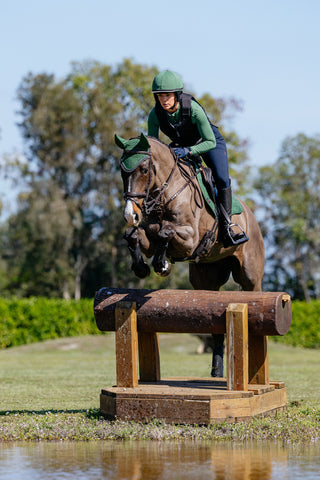 Schabracke Springen Wildleder Hunter Green