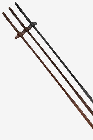 Gummizügel Selected Schmal Oak Bark/Silber