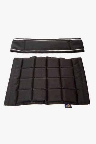 Ryg- og sædehynde Sort/Sølv