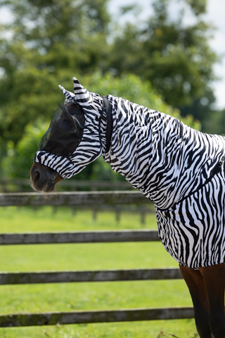 Eczeemmasker met oren Zebra