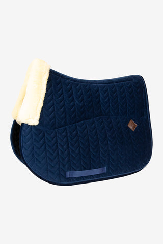 Saddle Pad Skin Friendly Velvet Navy
