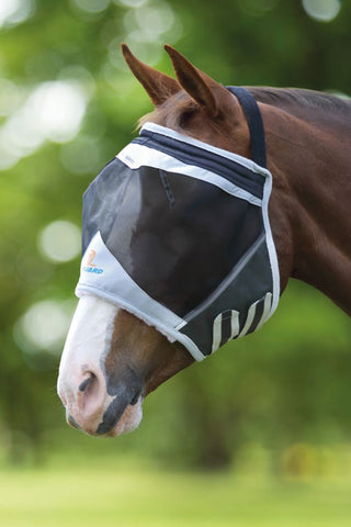 Fliegenmaske ohne Ohren Jet Black
