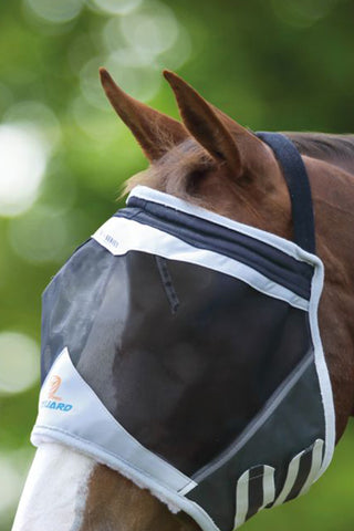 Fliegenmaske ohne Ohren Jet Black