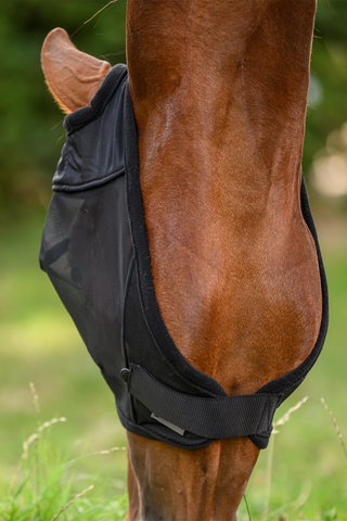 Fliegenhaube Premium Ohne Ohren Schwarz