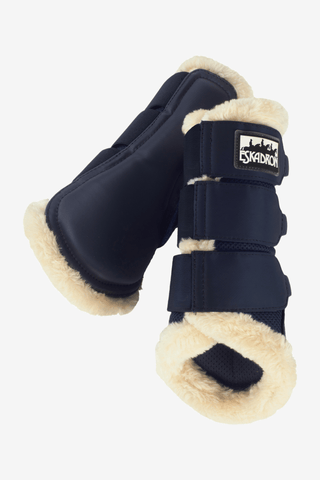 Mesh Fauxfur Boots