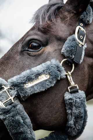 Sheepskin Halter Grey