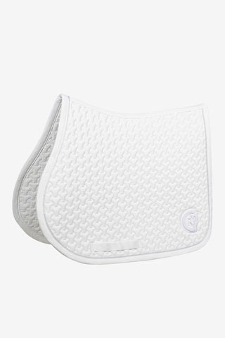 3D Logo Saddle Pad White