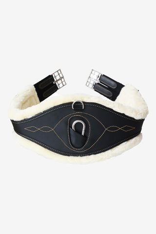 Sangle Anatomique en Peau de Mouton Noire
